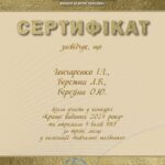 Сертифікат участі